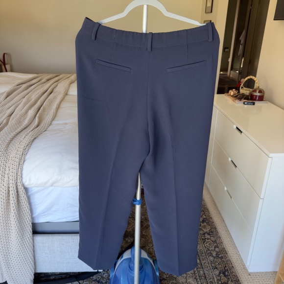 THEORY Womens Straconi Admiral Crepe Light Cropped Dress Trouser Pants Size 6 - Picture 3 of 4